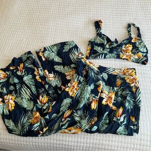 Two Piece Tropical Set